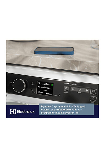 Electrolux EW8F7417QT 800 Serisi UltraCare 10 kg 1400 devir A Sınıfı UniversalDose Wi-Fi Inverter Ça