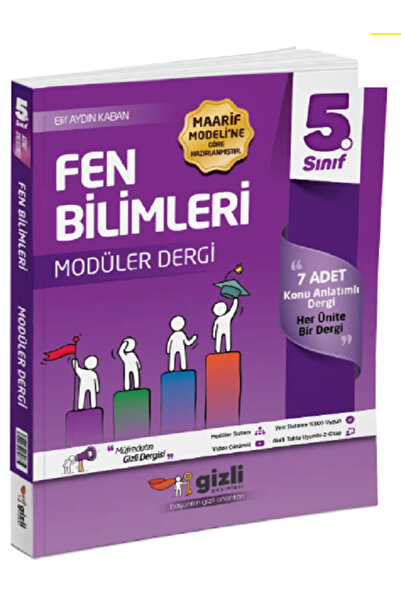 Efsane Yayınları 5.Sınıf Gizli Yay Fen Bilimleri Modüler Dergi / 7 Adet Konu Anlatımlı Dersgi - Her Dergi Bir Dergi