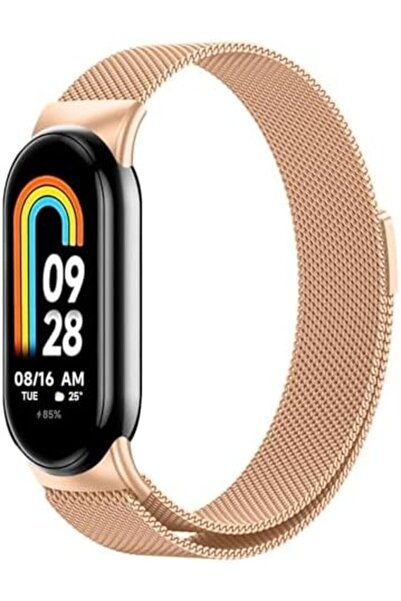 O Ozone Xiaomi Mi Band 8 Milanese Loop Strap | Rose Gold