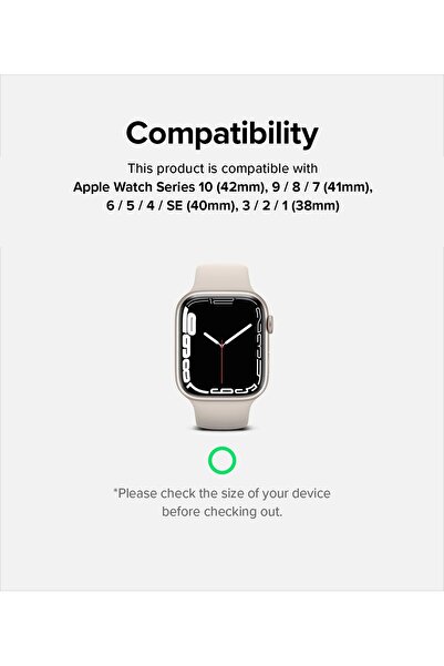 Ringke Apple Watch 38 / 40 / 41mm Sports Air Loop Nylon Smartwatch Replacement Bands | Cream