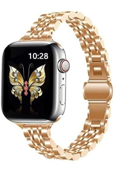 O Ozone ساعة Apple Watch مقاس 41 مم / 40 مم / 38 مم | أحزمة معدنية رفيعة | ذه...