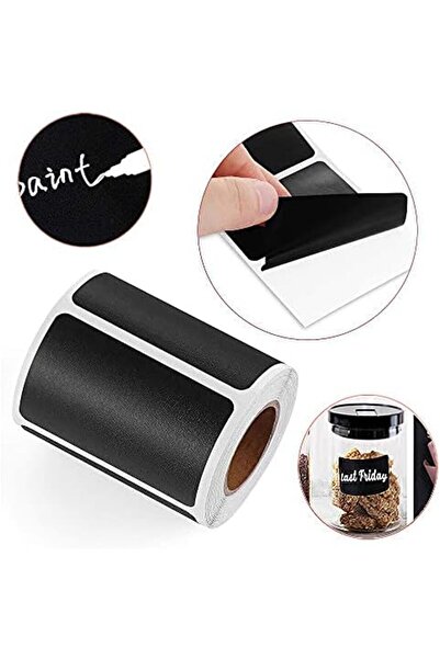 Wownect Chalkboard Label Sticker With White Rectangle [2.3x1.5 Inch][240 Pcs Waterproof][ 2 Rolls 1