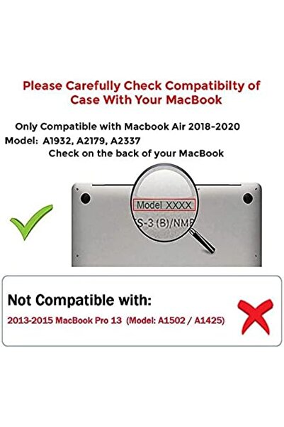 ozone ملصق رخامي مضاد للخدش لجهاز ماك بوك إير 13.3 بوصة A1932 بشاشة ريتينا، صدر عام 201