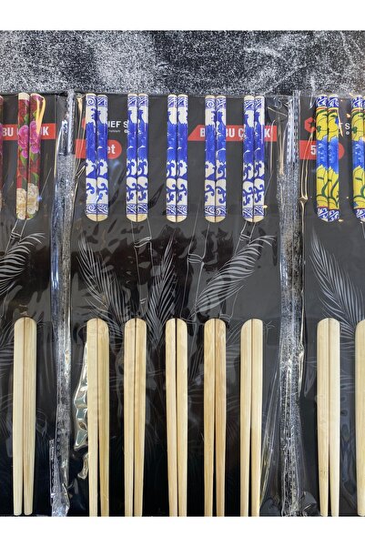 Peraye Bamboo Sticks for 5 People with Pattern