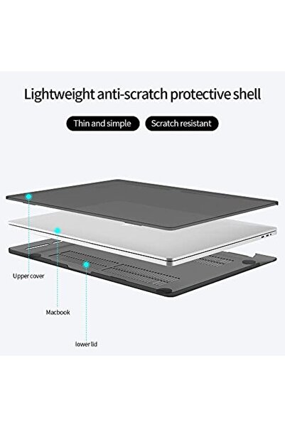 O Ozone Crystal Clear Case for Macbook Pro 16 Inch Cover 2019 For A2141 Blue