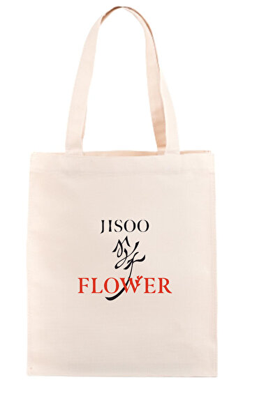 Tshirthane Jisoo Flower Raw Cloth Bag