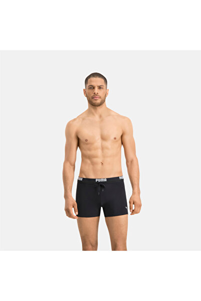LİCENCE Mens Swim Logo Swimming Trunks - Black