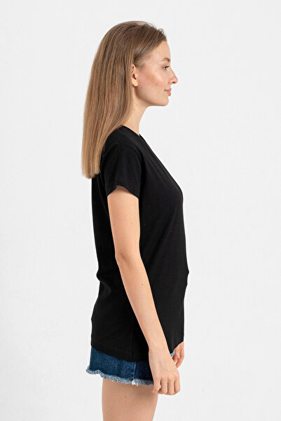 Tshirthane Jisoo Flower Black Women's Tshirt