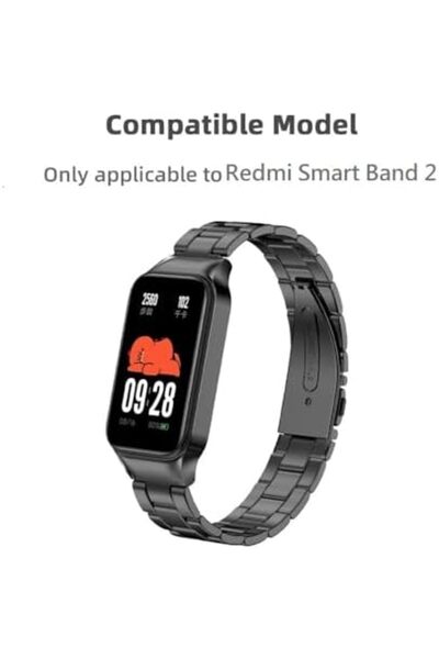 O Ozone Metal Strap for Xiaomi Redmi Smart Band 2 -Black