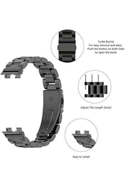 O Ozone Huawei Band 8 | Huawei Band 9 | Stainless Steel Straps | Silver
