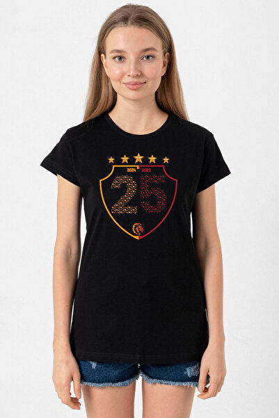 Tshirthane 25 Championship Shield Black Women's Tshirt