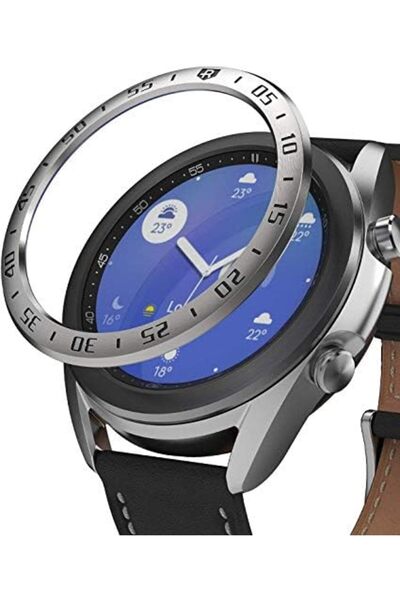 Ringke Bezel Styling for Galaxy Watch 3 41mm [Stainless Steel] Bezel Ring Adhesive Cover Scratch Pro