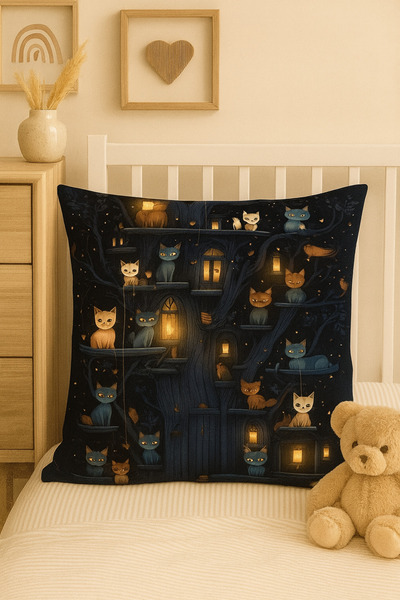 ALAMODECOR Çocuk Odası Tekli Kırlent Kılıfı
