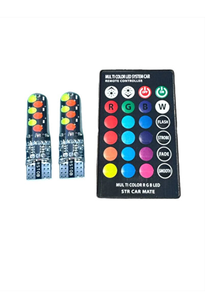 dizaynpark T10 Park Ampülü Kumandalı Çakar Modlu Güçlü Işık A+++