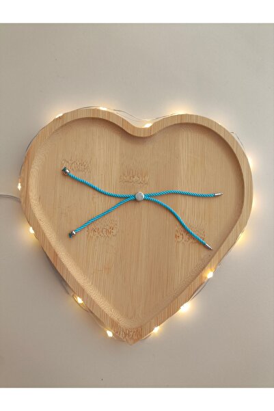 SESİKA HOBİ سوار جاهز للارتداء بلون أزرق فاتح مع طرف فضي (قطعتان) مقاس 13 سم،...