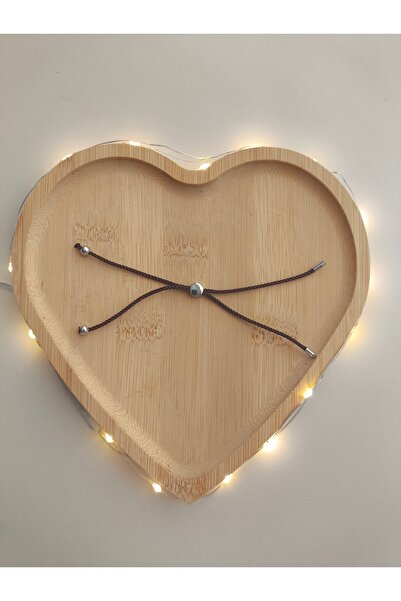 SESİKA HOBİ Brățară maro cu închidere rapidă cu vârf argintiu (2 bucăți) 13 c...