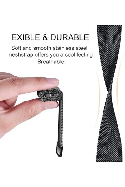 O Ozone Milanese Loop Strap for Xiaomi Redmi Smart Band 2Sliver