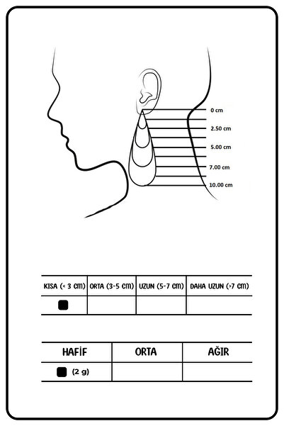 Glaren Minimal Bordo Lale Altın Renk Kadın Hayalet Küpe