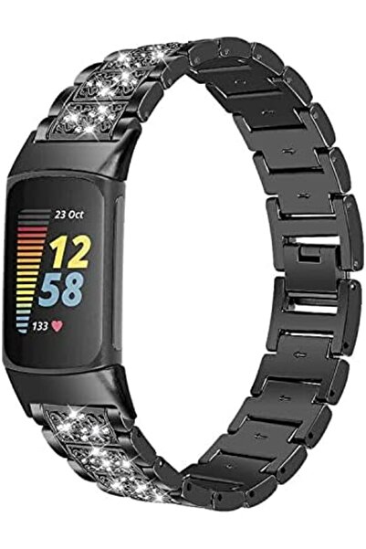 O Ozone Metal Bands Compatible with Fitbit Charge 6 / Charge 5 Smart Watch, Adjustable Stainless Ste