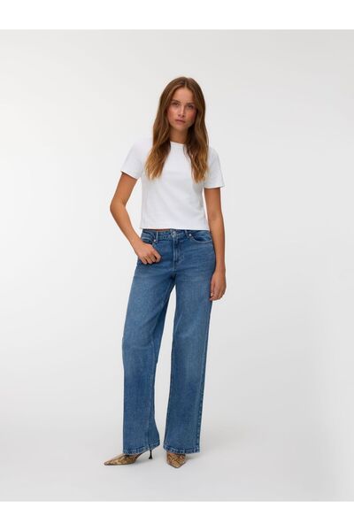 Vero Moda Weit geschnitten VMMIRA Mid Rise Jeans