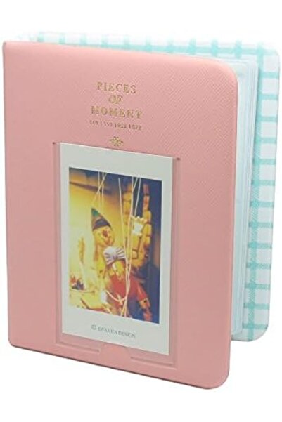 O Ozone 64 Pockets Photo Album for Fujifilm Instax Mini & Polaroid Cameras -Pink