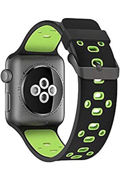 Other Silicone Replacement Sport Edition Strap Band for Apple Watch - 40mm Series 4 / 38mm 3/2 / 1 - Black