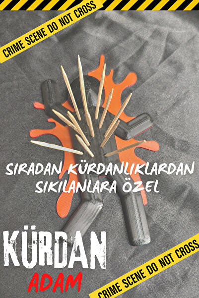 dedektifia Kürdan Tutucu, Kürdanlık, Kürdan Adam , Ev dekoru, Kürdan Düzenleyici, Mutfak Düzenleyici, Dekoratif