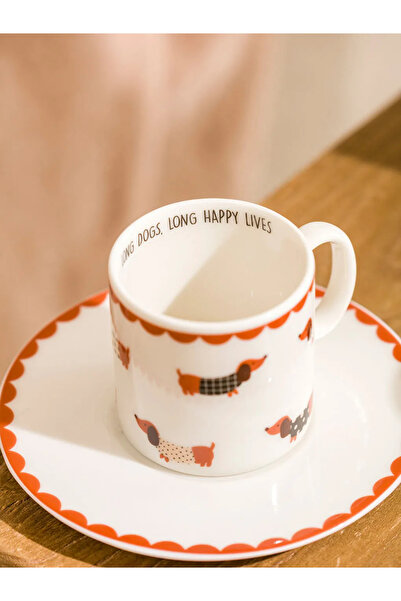 LC Waikiki Lcw Home Mixed Porcelain Coffee Cup Set for 2 People 90 ml