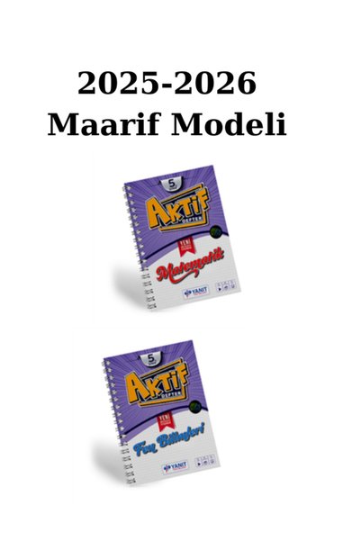 Yanıt Yayınları yanıt 5.Sınıf Matematik-Fen Bilimleri Aktif Defter Seti 2025/...