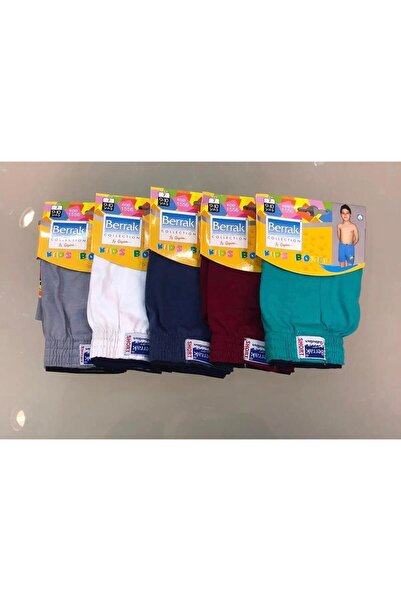 Genel Markalar , 5'li Paket Erkek Çocuk Penye Boxer Short %100 Pamuk *****