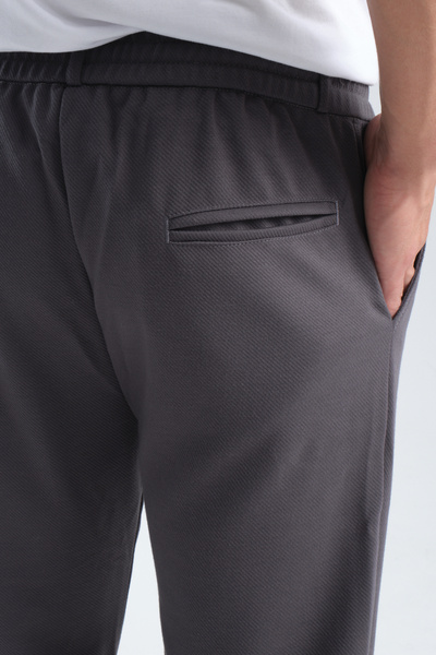 KAPHONE Men's Trousers Elastic Waist Lycra Jogger Style
