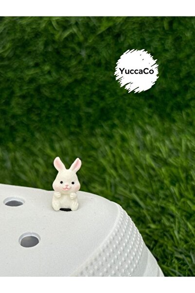 Crocs Minik Tavşan Terlik Süsü/Tavşanlı Terlik Charm/Üç Boyutlu Tavşancık Fig...