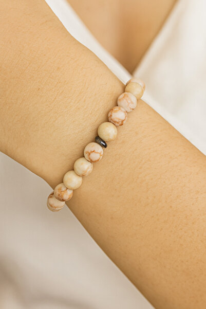 LOVELOTUS Bracelet Jasper Natural Stone Sphere Cut Bracelet