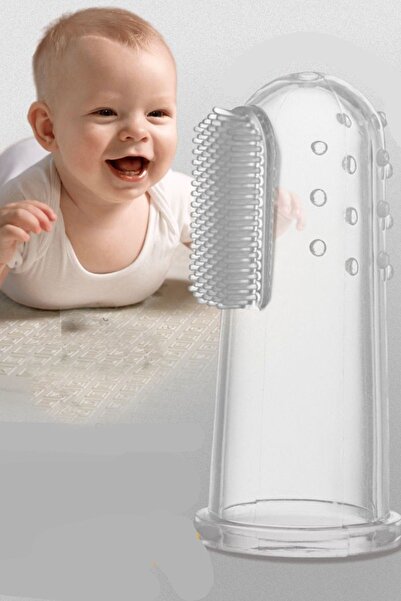 teknotrust Yumuşak silikon diş kaşıyıcı ve parmak dış fırça, kutulu, bebekler için konforlu kullanım