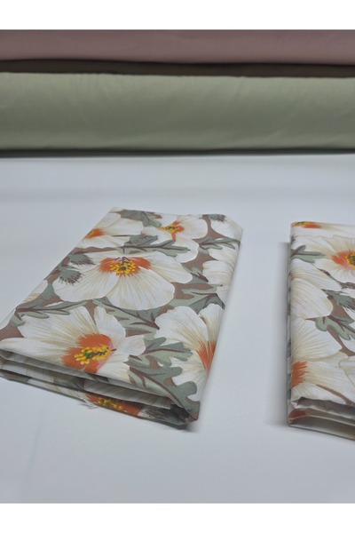 pınarhome collectıon 100% Patterned Fabric Ranforce Covered Pillowcase --50X70Cm--2 Pieces (1 Pair)