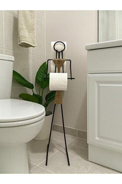 Tasarım Evi Umeraș decorativ pentru hârtie igienică cu figură umană Suport pentru role igienică minimalistă cu suport de rezervă pentru baie