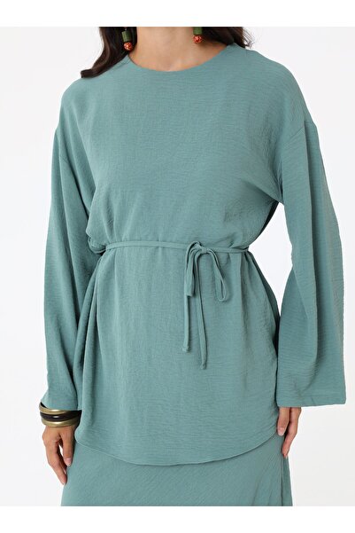 Refka Set de fuste tunică cu detaliu de legătură la talie - Cagla -