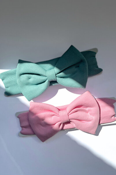 Eray Kids Kız Çocuk Fiyonklu Ribana Bandana 2'li Takım (2-5 Yaş)