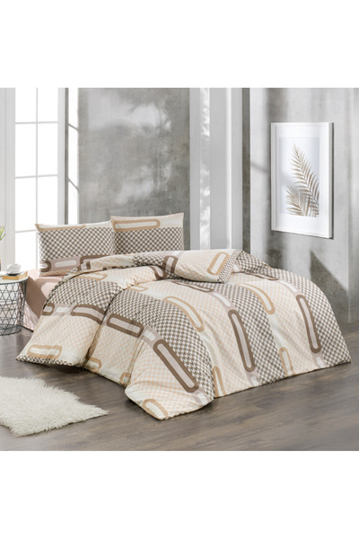Kristal By Taç Single Duvet Cover Set Ellipse Ranforce Fabric 57 Strands