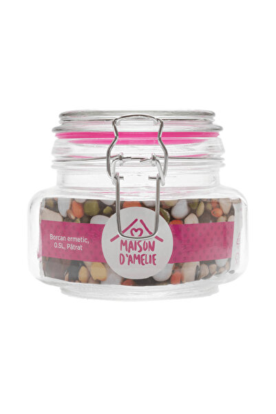 Maison D'Amelie Borcan cu inchidere ermetica Maison d'Amelie, forma patrata, ...