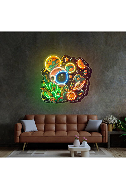 HONEY CONCEPT Astronot Gezegen Evreni Sanat Neon Led