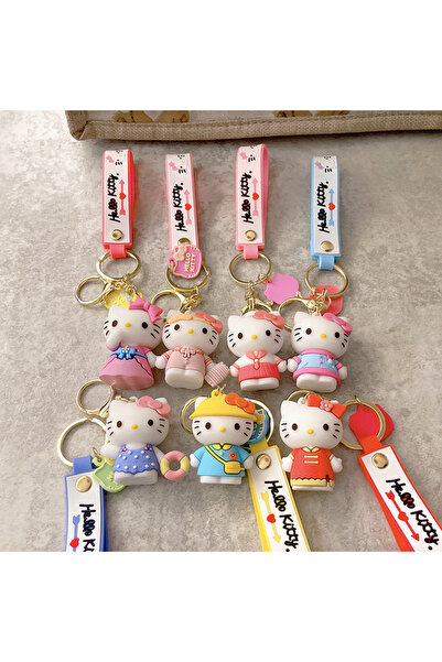 Mansura 1 Adet Hello Kitty Silikon Anahtarlık Ve Çanta Aksesuarı