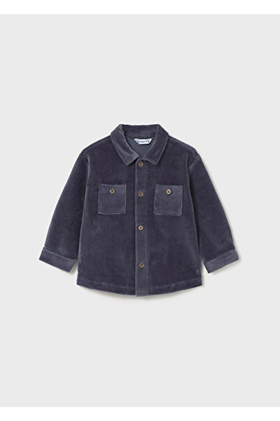 MAYORAL قميص مخملي للأطفال باللون الأزرق الداكن 2105