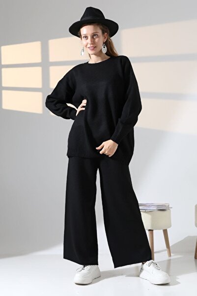 Molly Nelly Kadın Triko Uzun Pantolon Kazak Kışlık Takım