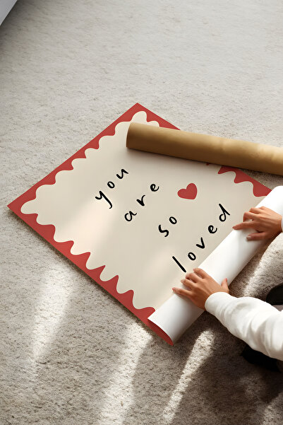 Home Çok Seviliyorsun, Motive Edici Çocuk Odası Baskısı, Çocuk ve Bebek Odası...