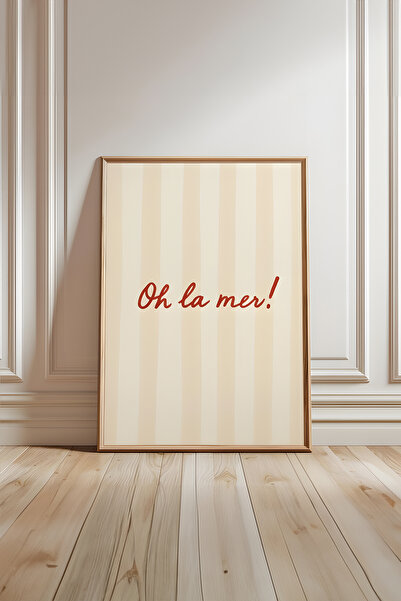 Home Oh La Mer Plaj Sanatı Çocuk Odası Baskısı, Çocuk ve Bebek Odası Dekoru ç...