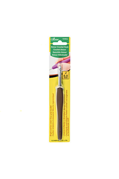 Clover Amour Crochet Hook Yumuşak Saplı Yün Tığ 6.0 mm