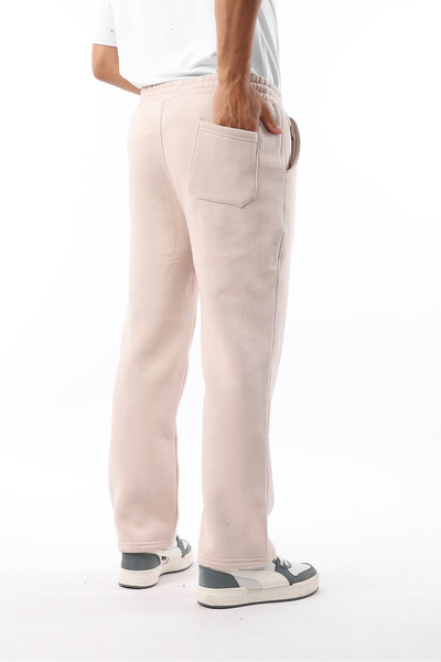 Rodrigo Ανδρικό φαρδύ βαμβακερό παντελόνι με χαλαρή εφαρμογή με 3 κλωστές