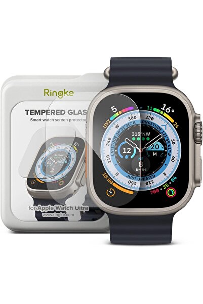 Ringke Apple Watch Ultra Screen Protectors | Tempered Glass | 4 Pack