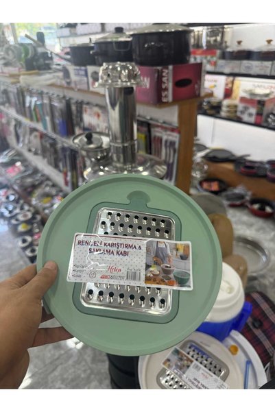 Global Ersat 4 Prc Slanted Grater Mixing Plastic Mixer Bowl Mix Color 2.5 Lt